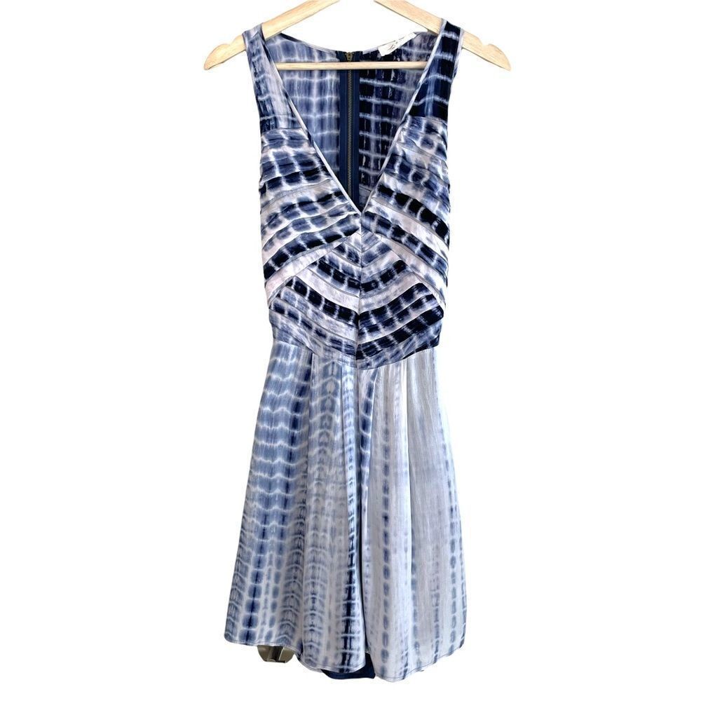 Sugar lips Tye Dye Cutout Back V Neck Dress